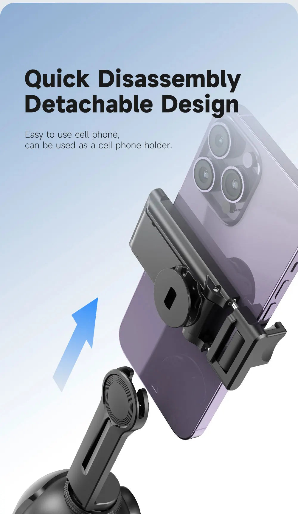 P03 Stabilizer 360°Auto Smart Face Tracking AI Gimbal Desktop Cell Phone Holder Tripod For Camera Smartphone Video Vlog Live